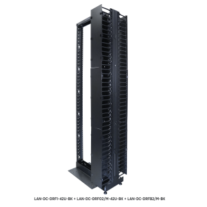 Рама распределительная 19" LANMASTER, черная
